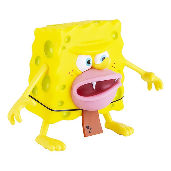 SpongeBob SquarePants игрушка пластиковая 20 см  - Спанч Боб грубый (мем коллекция) - фото 11628