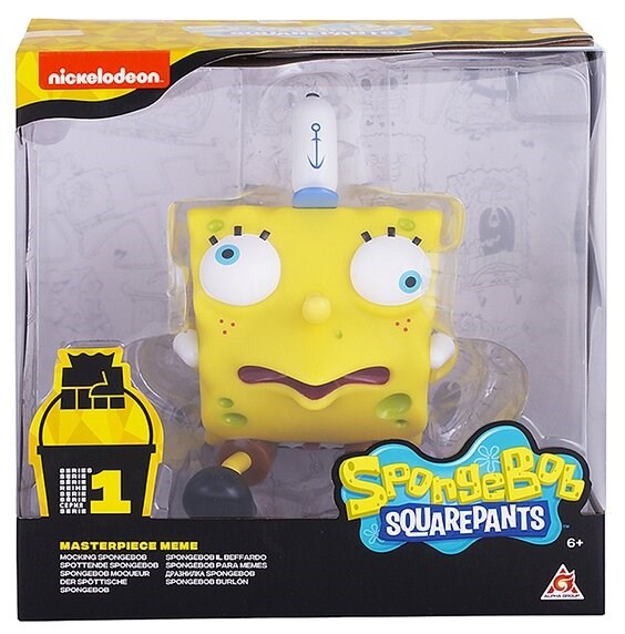 SpongeBob SquarePants игрушка пластиковая 20 см  - Спанч Боб насмешливый (мем коллекция) - фото 11632