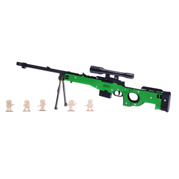 ARMA.toys Деревянная модель винтовки AWP в сборе, резинкострел - фото 12812