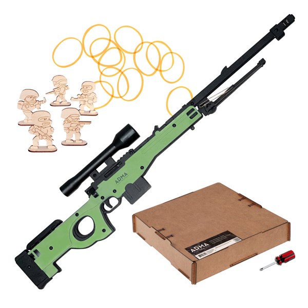 ARMA.toys Деревянная модель винтовки AWP в сборе, резинкострел - фото 12814