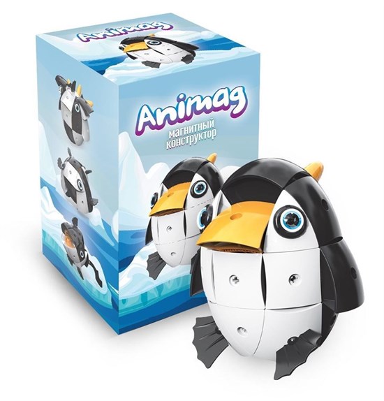 Конструктор детский магнитный Animag Пингвин - фото 17276