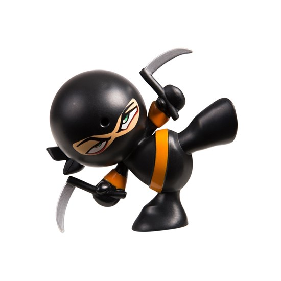 Фарт Ниндзя.Игрушка "Пукающий" Ниндзя черн. с серпами.TM Fart Ninjas - фото 17855