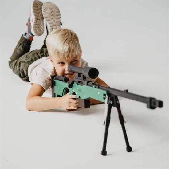 ARMA.toys Деревянная модель винтовки AWP в сборе, резинкострел - фото 21541