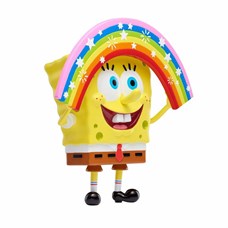 SpongeBob игрушка пластиковая 20 см - Спанч Боб радужный (мем коллекция) - фото 11629