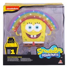 SpongeBob игрушка пластиковая 20 см - Спанч Боб радужный (мем коллекция) - фото 11630
