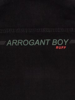 RUFF Рубашка черная джинса - фото 16694
