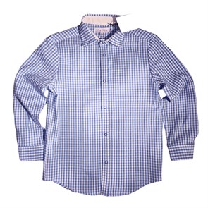 Luc&Phill рубашка на кнопках в голубую клетку