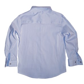 Luc&Phill рубашка на кнопках  в тонкую голубую полоску - фото 23674