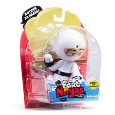 Фарт Ниндзя.Игрушка "Пукающий" Ниндзя белый с шестом.TM Fart Ninjas - фото 8305