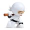 Фарт Ниндзя.Игрушка "Пукающий" Ниндзя белый с шестом.TM Fart Ninjas - фото 17826