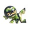 Фарт Ниндзя.Игрушка "Пукающий" Ниндзя боковой удар хаки.TM Fart Ninjas - фото 17830